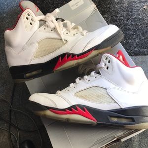 Jordan Fire Red 5s size 10 (2012)